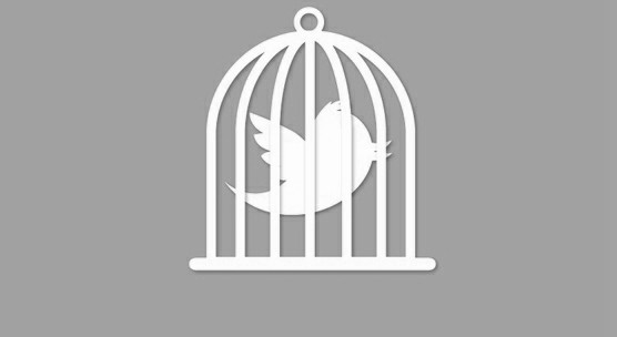 Twitter caged