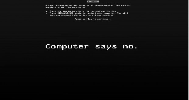 Computer says no